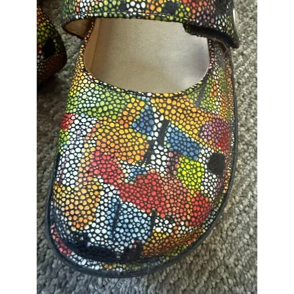 Alegria Felix Fel multi colored mary Jane comfort shoe womens 39 8.5 - Picture 4 of 9